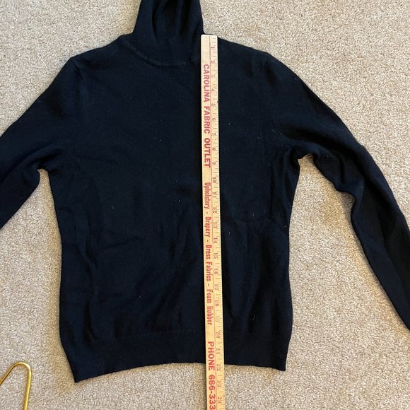 100% Black Cashmere - Petite Turtleneck - perfect, as new XS/S Attrib. to N.Peal - Picture 8 of 13